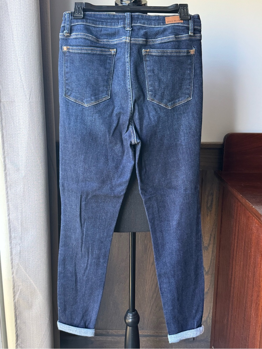 Judy Blue Dark Indigo High-Rise Skinny Jeans 7/28 EUC - Picture 3 of 8